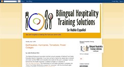 Desktop Screenshot of blog.bilingualhospitality.com